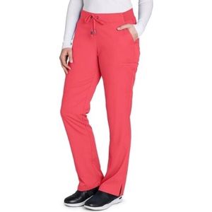 Grey’s Anatomy Scrub Pants Drawstring Active by Barco Spark (Coral) Sz XSP EUC